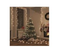 vidaXL Guirlande LED avec 400 LED Blanc chaud 40 m PVC