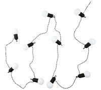 HOME DECO FACTORY - Guirlande Lumineuse Extérieure 10 ampoules LED 2.70 m, Blanc Chaud, etanche, Crochets pratiques pour Suspendre, Déco Outdoor Ambiance Chaleureuse