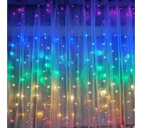 Guirlande LED Connectée Rideau Multicolore 220V 3M IP44 180 LED (+transfo)
