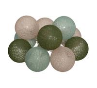 Atmosphera - Guirlande led pile 10 boules army d6