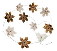 guirlande led pile 10 fleur or G