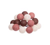 Guirlande Led pile 16 boules ""Dune"" D3,5cm - Atmosphera Créateur d'intérieur