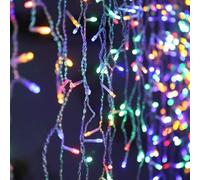 Guirlande LED Rideaux 320LED 220V 3m IP44 8 modes - Multicolore