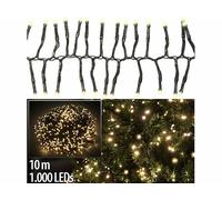 Guirlande lumineuse 1000 LED - 10 m - Blanc chaud - Lunartec