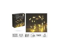 Home & Styling Collection Koopman International B.V - Guirlande Lumineuse 160 LEDs Blanc Chaud 795CM