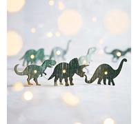 Guirlande Lumineuse 20 Dinosaures en Bois à Micro LED