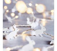 Guirlande Lumineuse 20 Lapins en Bois à Micro LED