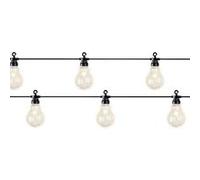 Jardideco Guirlande 20 LED Ampoules XL Blanc Chaud