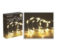 guirlande lumineuse 20 leds stars blanc chaud 95cm - koopman ax9731650 Gris G