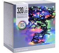 Guirlande lumineuse 320 lampes LED Multicolore pour intérieur et extérieur Alimentation électrique,