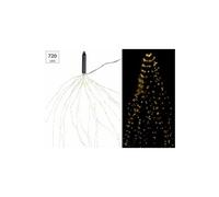 : Guirlande lumineuse à effet cascade 20 fils / 720 LED couleur blanc chaud