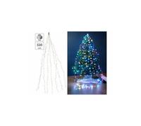 : Guirlande lumineuse à effet cascade 8 fils / 320 LED couleur changeante
