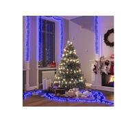 Vidaxl Guirlande Lumineuse À Led Groupées 1000 Led Bleu 11 M Pvc