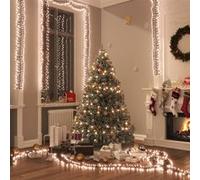 Vidaxl Guirlande Lumineuse À Led Groupées 3000 Led Blanc Chaud 23m Pvc