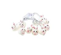 Guirlande Lumineuse A Led Lapin 10 Lumières 1,65 M,Alimenté Par Pile Multicolore MK11