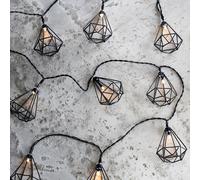 Guirlande Lumineuse à Piles aux 10 Lanternes Géométriques