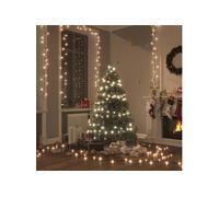 vidaXL Guirlande LED - Blanc chaud - 15 m