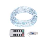 Guirlande Lumineuse avec 300 LED Décorative Décoration de Noël Décoration de Vacances Jardin Patio Arrière-cour Extérieur Blanc Froid 20 m