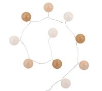 Guirlande lumineuse beige, blanche et marron L160 6x165x6cm Blanc