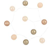 Guirlande lumineuse beige et marron 10 LED L160 6x165x6cm Doré