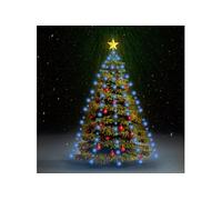 Guirlande Lumineuse d'Arbre de Noël Lumière de Décoration de Noël Ornement de Noël Jardin Extérieur Cour 150 LED Bleu 150 cm