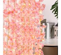 Guirlande lumineuse de fleurs artificielles avec guirlandes lumineuses LED pour décoration de mariage