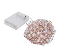 Guirlande Lumineuse De Perles De Perles, 2pcs 10m/32.8ft Guirlande Lumineuse De Fées à Piles Guirlande Lumineuse De Fées De Perles Lumières De Fil De Cuivre Blanc Chaud Pour Intérieur Extérieur