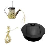 Guirlande lumineuse de rechange pour arrosoir solaire, panneau de rechange rond pour lampe solaire, cordon LED, connecteur amovible, accessoires de rechange pour lanterne solaire d'extérieur étanche