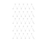 Guirlande lumineuse décoration de Noël étoiles-chaîne lumineuse design lampe étoile, métal argenté, batterie 10x LED 3000K blanc chaud, L 165cm, lot de 5