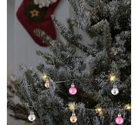 Guirlandes lumineuses LED Décoration de Noël Lumière Étoiles Boules Déco, fonctionnant sur piles Décoration de l'Avent