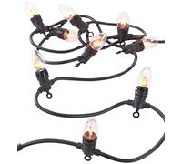 Lunartec Guirlande lumineuse décorative 4,2 m à 10 ampoules effet flammes
