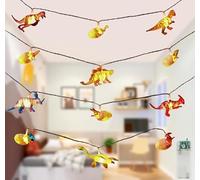 Guirlande lumineuse d'intérieur Décoration pour chambre d'enfant garçon 3,5 m 12 LED Dinosaures Guirlande pour lit de maison garçon et fille