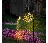 Guirlande lumineuse en forme d'arrosoir à énergie solaire - Décoration de jardin d'extérieur - Étanche