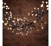 Guirlande Lumineuse en Grappe 7 m, LED Blanc Chaud sur Câble Noir