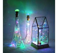 Guirlande Lumineuse en Liège de Bouteille de Vin 6 Pièces PP Solaire