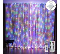 Guirlande lumineuse étanche 300 LED pour chambre à coucher avec télécommande et 8 modes, minuteur, guirlande lumineuse USB pour chambre, jardin, fête, décoration de mariage, 3 m x 3 m (multicolore)