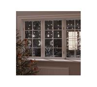 Guirlande Lumineuse Etoile et Lune avec Télécommande Décoration de Noël Ornement de Noël Mariage Salon Intérieur 345 LED Blanc Froid