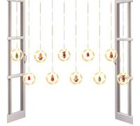Guirlande lumineuse étoilée pour fenêtre de Noël - Éclairage romantique à intensité variable, esthétique et étanche pour intérieur ou extérieur, mariage, chambre à coucher, arbre, salle de classe