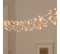 Guirlande Lumineuse Étoiles Scintillantes Or Rose
