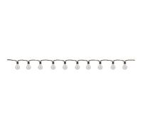 Guirlande lumineuse extérieur en corde 10 ampoules filament transparentes LED blanc chaud FANTASY CORD 7.70m