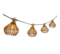 Lumisky – Guirlande lumineuse extérieure ROTILIA LIGHT HYBRID 10 abat-jour 8m solaire/secteur