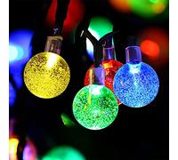 Guirlande Lumineuse Exterieur Solaire, 11M 60 LED Guirlande Solaire Extérieure Lampe IP65 Étanche 8 Modes Décoration Lumière pour Halloween Jardin, Terrasse, Patio, Cour, Maison, Noël, Mariage, Fête