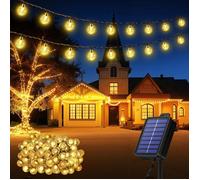 Guirlande Lumineuse Exterieure,18M 100 LED Guirlande Solaire Exterieur,8 Modes IP65 Étanche Lumiere Solaire Exterieur,Guirlande