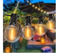 Guirlande lumineuse extérieure guinguette - 15 m G40 - 25 douilles E12 - Connectable - IP44