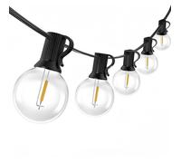 Guirlande Lumineuse Exterieure LED, 15M Guirlande Guinguette Exterieur G40 LED Ampoules IP44 Imperméable,Chaîne Lumiere Exterieur