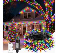 Guirlande Lumineuse Extérieure Noël LED Sapin Intérieur 100M Multicolore | 100M + 5M 1000 LED Guirlande Electrique Avec Télécommande/8 Modes/Minuterie, Étanche Pour Jardin Fête Chambre Décoration