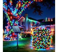 Guirlande Lumineuse Exterieure Solaire,22M & 200 LED 8 Modes-Colorée | IP65 Étanche Guirlande Solaire Exterieur pour Jardin Terrasse Fête Noël Mariage 1 Pack