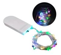 Guirlande lumineuse féérique décorative - Fil de cuivre - Guirlande lumineuse étoilée à piles - Pour chambre à coucher, mariage, demande en mariage, salon, jardin, cour - 1 m