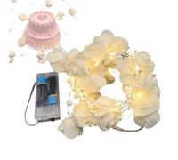 Guirlande Lumineuse Fleurs de Roses | à Piles Lampe Fleur Décorative Romantique | Décoration De Guirlande Lumineuse De Vigne De Rose | pour Anniversaire Mariage Maison Jardin Chambre Fêtes