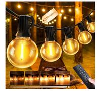Guirlande Lumineuse Guinguette Exterieur 20M - G40 65.5FT LED Ampoules de Guirlandes Jardin Lumiere Exterieure Connectable IP44